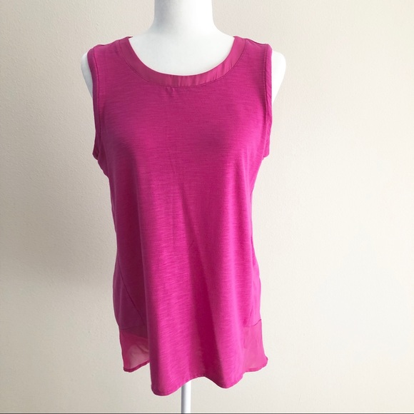 ADRIENNE VITTADINI high-low sleeveless blouse - Picture 3 of 8